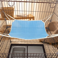 Cat Hammock and Hanging Cat Bed for Indoor Cats, Pet Cage Swing with Metal Hooks, Single Resting Place for Kittens in Cage