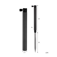Aluminum Alloy Tray Stand Multi-Function Ground Rod Holder Adjustable Angle Fishing Pole Rest Easy to Carry for Anglers, Riverbank, Lake Shore