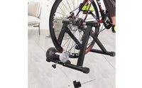 Indoor Cycle Training Stand Compact Cycle Stand Black Metal Exercise Equipment