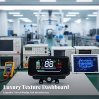 Electric Tricycle Dashboard Universal Electrical Capacity 48V/60V/72V Electric Three-Wheeler Instrument Cluster Wide Compatibility Electric Tricycle