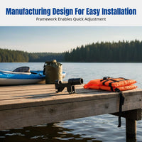 Electric Trolling Motor Mount for Kayak, Universal Outboard Engine Bracket, Propeller Accessory