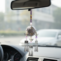 Guangxi Jingxi Zhuang Brocade Embroidered Hydrangea Bell Car Hanging Ornament Gift Box
