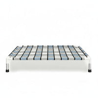 Year-Round Elevated Dog Bed Removable Washable Raised Pet Bed Stainless Steel Frame Raised Pet Cot for Indoor