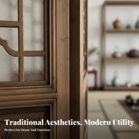 Chinese Design Partition Intricate Carving Solid Wood Lattice Screen Handcrafted Carvings Carved Wooden Screen for Photographers
