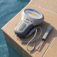 Handheld pH and Cl2 Tester with Sensor Rod Portable Pool Water Tester with Sensor Rod Manual Analog Pool Monitor Accurate for Spa Owners, Hot Tubs