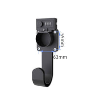 Lockable Charging Plug Wall Mount Space Saving Electric Car Charger Holder Easy Installation for Garage, Parking Area