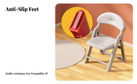 Foldable Shower Chair Space-Saving Collapsible Stool Waterproof for Seniors