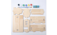 DIY Wooden House  set  Interlocking Wooden House Model Easy to Assemble Toy for Students, Crafting Class