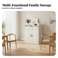 Dining Room Storage Cabinet Large Capacity Living Room Console Cabinet Multifunctional Freestanding Cupboard for Adults, Hallway, Home Office, Bedroom