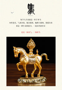 Tibetan Alloy Religious Decorative Figurine for Car or Home