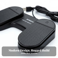 Multi-Purpose USB Foot Pedal Plug and Play Keyboard Foot Pedal Easy Setup Hands-Unrestricted Computer Controller Ergonomic Design for Unburden Ice Workers, People with Disabilities, Gaming, Live Broadcasting, Transcription, Music Performance