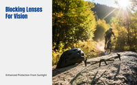Cycling Photochromic Glasses, Anti-Fog, Windproof Sports Goggles, Frameless Design