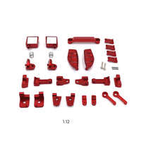 1/12 Metal RC Parts RC Car Upgrade Kit Compact Accessory for Hobbyists