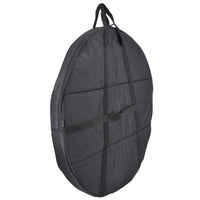 Shock-Absorbing Gong Bag Oxford Cloth Padded Gong Bag Black Circular Carry Case Lined