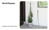 Garden Obelisk Trellis Sturdy and Obelisk Trellis Weather-Resistant Metal Plant Climbing Frame for Outdoor, Patio, Balcony