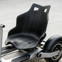 Black Go-Kart Seat Long-Lasting Single Go Kart Seat Rigid Lightweight for Children
