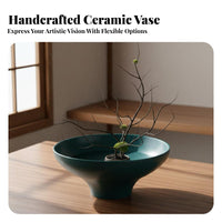 Flower Vase Traditional Aesthetic Flower Arranging Minimalist Design Pot for Hobbyists, Beginners