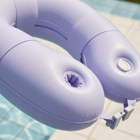 Air Valves Inflatable Water Sofa Front Buckle U-Loop Pool Lounger Smooth Body Mesh Seat Buoyant Seat Ergonomic Design