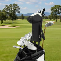 Golf Wood Cover PU Leather Wood Headcover Shielded Driver Head Cover for Travel