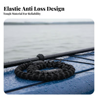 Watercraft Paddle Leash Anti-Loss Coiled Paddle Leash Stretchable Fishing Rod Tether for Paddler S, Paddleboarders, Kayaking, Paddleboarding