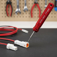Depinning Tool Kit Fine Point Connector Depinning Tool Includes Shielded Case Automotive Pin Extractor for DIY Enthusiasts, Professionals, Garage