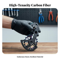 Carbon Fiber Derailleur Frame Ceramic Bearings Oversized Pulley Wheel System Oversized Guide Wheel Frame Lightweight