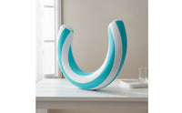 Portable Arc-Shaped Swimming Buoy Easy Storage U-Shaped Pool Buoy Long-Lasting Floating Pool Chair Thick PVC Material for Adults, Beach, Lake