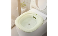 Press-to-Drain Sitz Bath with Drain Plug Smooth Toilet Sitz Bath Compact Temperature Resistant for Moms