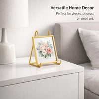 Metal Plate Stands Display Tabletop, Sturdy Metal Plate Stands, Plate Holder Easel Display, Stands Display Tabletop Picture