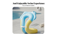 Double-Layer Underarm Swim Float Leak-Proof Anti-Rollover Chest Buoyancy Aid for Toddlers, Children, Swimming Lessons, Beach