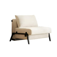 Multi-Functional transformable Loveseat Bed Space-Saving Armless Futon Bed Adjustable Backrest Sleeper Sofa Modern and aesthetic for Apartment Dwellers, Young Adults, Office Workers, Living Room