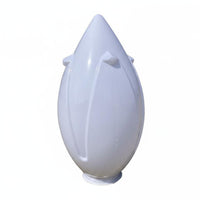 Courtyard Light Shade White Acrylic Diffuser Classic Look for Gardens
