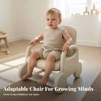 Cute Candy hues Adjustable Height Backrest Stool Stable Anti-Tip Design Adjustable Ergonomic Chair Rounded Edges kids' Furniture Easy to Clean for Children, Preschoolers, Kindergarten, Daycare, Playroom, study corner