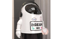 Playful Astronaut Trash Can Stylish Astronaut-Themed Trash Can Modern Space Themed Wastebasket Sturdy for Teens, Bedroom