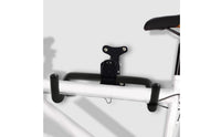 Wall-Mounted Bike Rack Matte Black Cycle Display Rack Wall-Mounted Bike Hanger Two-Hook Fixed for Indoor