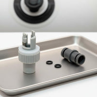 Leak-Proof 6-Tooth Valve Adapter Easy Installation Inflatable Boat Pump Nozzle Sturdy Construction Paddleboard Inflation Adapter for Paddleboarders, Kayakers, Anglers