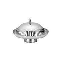 Dessert Cloche Tray Nordic Style Covered Serving Tray Luxury Look Stainless Steel Dessert Platter Dish for Buffet, Restaurant