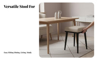 Modern Minimalist Stackable Leg Stool Light Luxury Design Padded Stacking Stool Space-Saving Household Furniture Multi-Purpose for Homeowners, Guests, Adults, Living Room, Kitchen, Bedroom, Office