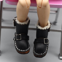Blythe Doll Shoes Detailed Stitching Miniature Snow Boots for Hobbyists