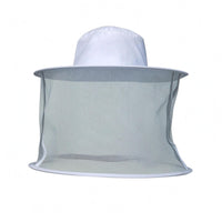 Wide Brim Beekeeping Veil Hat Full-Face Beekeeping Hat Support Rings Beekeeper Cap with Mesh Net for Beekeepers