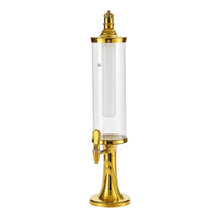Illuminated Beer Dispenser with Ice Column Clear Beer Dispenser Easy-Pour Drink Dispenser with Tap Refrigerated for Home Bar, KTV