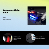 USB rechargeable waterproof tail light