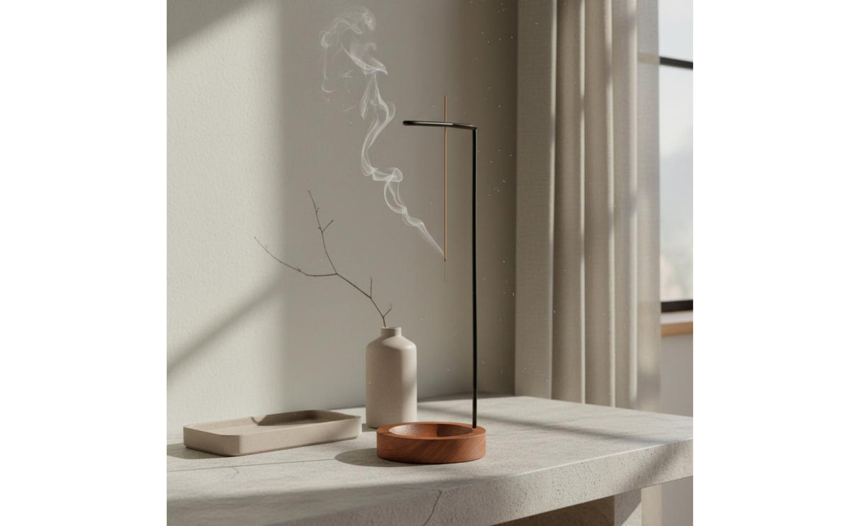 Creative Ornament Inverted Incense Holder Elegant Gift Idea Upside down Incense Burner High-Quality Craftsmanship Home Decor Easy to Clean for Meditation, Living Room, Mindfulness Practice Studio, Office