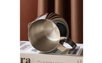 Latte Art Pitcher Even Flow Espresso Latte Art Jug Rust Resistant Stainless Steel Milk Pitcher for Baristas, Cafe