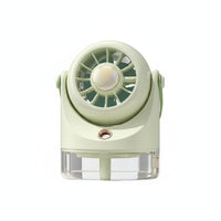 Rechargeable USB Desktop Misting Fan Adjustable Airflow Water Cooling Desk Fan 3 Wind Speeds Desktop Evaporative Cooler Nano Mist for Office Workers, Students, Bedroom, Dorm Room, Travel