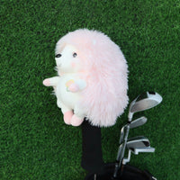 Velvety Hedgehog Headcover Fuzzy Animal Headcover Soft Safeguarding for Golfers, Adults
