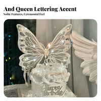 Illuminated moth decoration illuminated Effect moth cake decor Kit