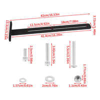 T-Bracket Mounting Bracket Black with Hardware Strong for Mechanics