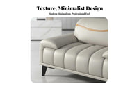 Minimalist Design 3-Piece Sofa and Table Group Professional Aesthetic Multi-Person Lobby Couch long-lasting Upholstery Reception Seating Plush Cushioning for Corporate Buyers, Business Owners, Office Managers, Waiting Room