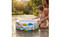 Inflatable Kiddie Pool Underwater Plants Threethree-Section Inflatable Pool portable Children's Water Toy for Outdoors, Indoors